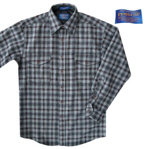 画像: ペンドルトン ウールシャツ・ガイドシャツ・アウトドアシャツ グレー・ブラックS/Pendleton Guide Shirt