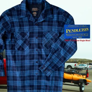 画像: ペンドルトン ウールシャツ ボードシャツ ブループラッド XS・S/Pendleton Board Shirt