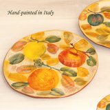 画像: ハンドペイント フルーツ ディナープレート/Handpainted Dinner Plate