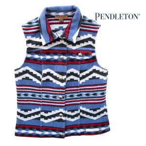 画像: ペンドルトン レディース ピュアーヴァージンウール ベスト（デニムブルー）S/Pendleton Pure Virgin Wool Vest(Women's)