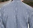 画像3: ワーメーカー バンドカラー アズテック オールドウエストシャツ（インディゴ）S/Wah Maker Band Collar Old West Shirt(Indigo)