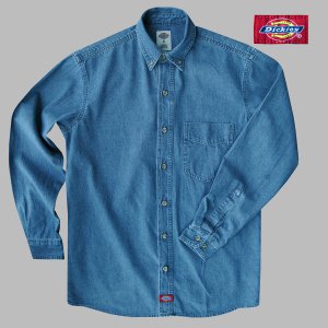 画像: ディッキーズ デニム シャツS/Dickies Denim Shirt