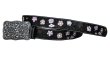 画像2: ローパー フラワー・ラインストーン ウエスタン レザー ベルト（ブラック）/Roper Western Leather Belt(Black)