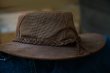 画像2: ワックスレザー＆メッシュ クラッシャブル・パッカブルハット（ブラウン）/Leather Hat(Brown)