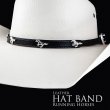 画像1: ハット バンド ランニング ホース（ブラック）/Hat Band Leather w/Running Horses(Black)