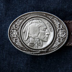 画像: バックル インディアンヘッド（シルバー）/Belt Buckle Indian Head