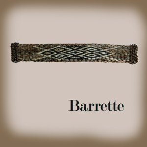 画像: ホースヘアー バレッタ（ブラウン）/Barrette