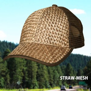 画像: ストロー メッシュバック キャップ（ブラウン）/Mesh Back Cap(Brown)