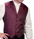 画像4: スカリー オールドウエスト ペイズリー ベスト（ワイン）/Scully Old West Paisley Vest(Burgundy)