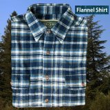 画像: フランネル シャツ（ブルー・ホワイト・グリーン 長袖）M（身幅60cm）/Field & Stream Heavyweight Flannel Shirt