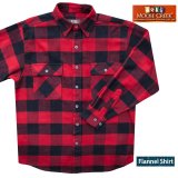 画像: フランネル シャツ（レッド・ブラック 長袖）M（身幅58cm）L（身幅63cm）/Flannel Shirt(Rob Roy Red Plaid)