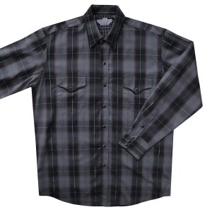 画像: パンハンドルスリム ブルックス＆ダン コレクション ウエスタンシャツ・ブラック・グレー（長袖）L（身幅62cm）XL（身幅67cm）/Brooks&Dunn by Panhandle Slim Long Sleeve Western Shirt(Black)