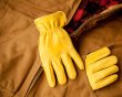 画像2: ディッキーズ 鹿革手袋 パインイエロー（裏地なし）M/Dickies Genuine Deerskin Leather Gloves(Pine Yellow)