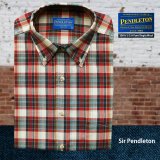 画像: ペンドルトン サーペンドルトン ウールシャツ（タン・ネイビー・バーガンディー）ラージサイズ XL（身幅約66cm）/Pendleton Sir Pendleton Wool Shirt