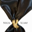 画像1: アメリカンカウボーイタイ ウエスタン ネックスカーフ（シャイニー ブラック）/Cowboy Tie/Western Neck Scarf(Black)