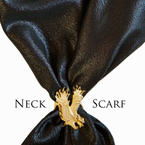 画像: アメリカンカウボーイタイ ウエスタン ネックスカーフ（シャイニー ブラック）/Cowboy Tie/Western Neck Scarf(Black)