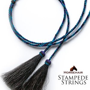 画像: ホースヘアー 馬毛 スタンピード ストリングス ブルー（ハット用あごひも）/Horse Hair Stampede Strings