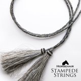 画像: ホースヘアー 馬毛 スタンピード ストリングス グレー（ハット用あごひも）/Horse Hair Stampede Strings