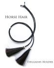 画像2: メガネ用 サングラス用 ストラップ ホルダー 馬の毛 ホースヘアー タッセル付（ブラック）/Eyeglass Holder w/Tassels Horse Hair(Black)