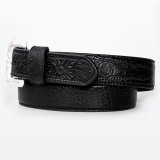 画像: ノコナ ブラック ベーシックスタイル ウエスタン ベルト /Nocona Western Leather Belt(Black)