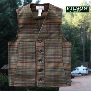 画像: フィルソン マッキーノ ウールベスト（モスグリーン・ホーソンプラッド）38/Filson Mackinaw Wool Vest