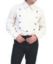 画像2: スカリー ウエスタン ビブフロント キャバルリーシャツ（長袖/ナチュラル）/Scully Range Wear Bib Front Shirt Natural(Men's)