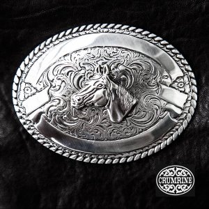 画像: クラムライン ベルト バックル ホースヘッド/Crumrine Belt Buckle Horse Head