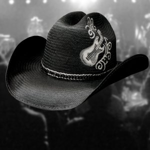 画像: ロックスターコレクション ストローハット（ブラック）/Western Straw Hat