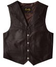 画像3: スカリー バッファロースナップ レザー ベスト（ブラウン）/Scully Lamb Leather Vest(Brown)