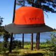 画像1: ウォータープルーフ コットンキャンバス アウトドア ハット（オリーブ・オレンジ）XL/Hat(Olive Orange)