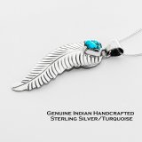 画像: ナバホ インディアン作 ペンダント トップ/Navajo Sterling Silver Turquoise Pendant