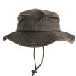 画像1: ドーフマン パシフィック パッカブル アウトドア ハット あご紐つき（ダークブラウン）/DPC Dorfman Pacific Packable Hat(Dark Brown)