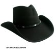 画像1: ブルハイド ウール カウボーイ ハット ワイルド ホース（ブラック）/Bullhide Cowboy Hat Wild Horse(Black) 