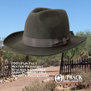画像: アウトバック トレーディング ファーフェルト ハット（ローデン）/Outback Trading Company Fur Felt Hat (Loden)