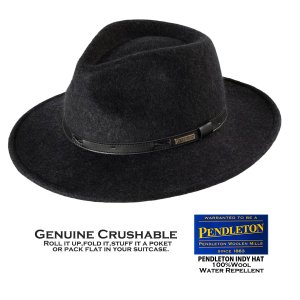 画像: ペンドルトン インディ ハット（チャコール）/Pendleton Indy Hat(Charcoal Mix)