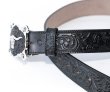 画像4: ジャスティン ロングホーン ベルト（ブラック）/Justin Classic Longhorn Belt(Black)