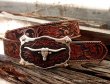 画像4: ジャスティン ロングホーン ベルト（ブラウン）/Justin Classic Longhorn Belt(Brown)