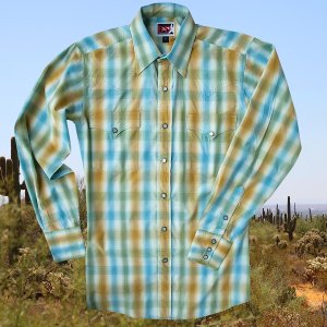 画像: パンハンドルスリム ブルックス＆ダン コレクション ウエスタンシャツ・ターコイズ（長袖）/Brooks&Dunn By Panhandle Slim Long Sleeve Western Shirt(Turquoise)