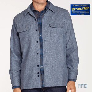 画像: ペンドルトン ウールデニム フィッテッド ボードシャツ（ブルーデニム）/Pendleton Fitted Board Shirt