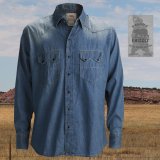 画像: ダコタ グリズリー ウエスタン デニム シャツ（長袖）ラージサイズ M・L・XL・XXL/Dakota Grizzly Long Sleeve Western Denim Shirt