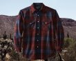 画像2: ペンドルトン フィッテッド ウエスタンシャツ（マルーン・ブルー・グリーンオンブレ）XS/Pendleton Western Shirt