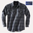 画像1: ペンドルトン ウエスタンシャツ（オックスフォードグレー・セージ）S/Pendleton Western Shirt(Oxford Grey/Sage Ombre)