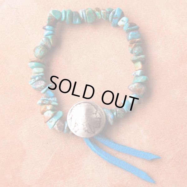 画像3: ターコイズ インディアン ブレスレット/Turquoise Bracelet