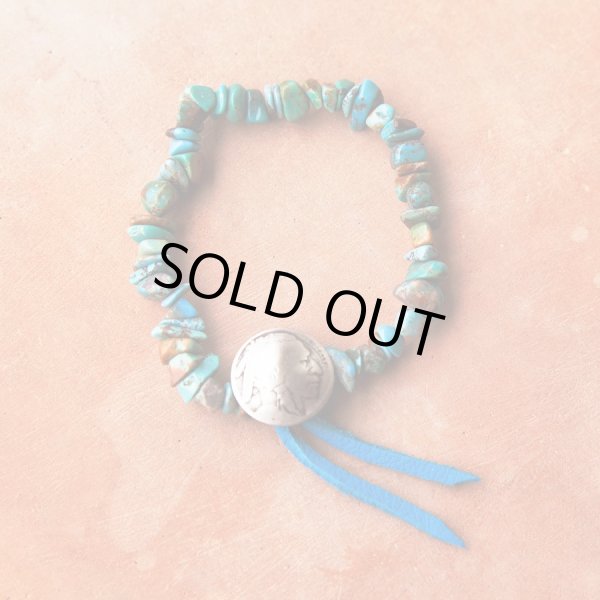画像4: ターコイズ インディアン ブレスレット/Turquoise Bracelet