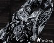 画像2: カウボーイ 大判スカーフ ワイルドラグ ペイズリー ブラック/100% Silk Wild Rags(Paisley/Black)