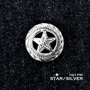 画像: ウエスタン スター ハットピン ピンバッジ（シルバー）/Hat Pin Star Silver