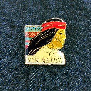 画像: ピンバッジ インディアン NM ニューメキシコ/Pin Indian NEW MEXICO
