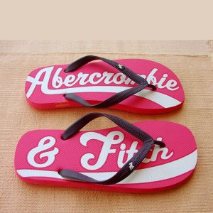 画像: アバクロンビー＆フィッチ ビーチサンダル ピンク/ロゴ（メンズ）/Abercrombie&Fitch Flip Flop Pink/Logo(Mens)
