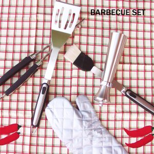 画像: バーべキュー用 ツール セット（5ピースセット）/BARBEQUE TOOL SET (5Piece)