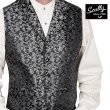 画像1: スカリー オールドウエスト ベスト（ワイルドヴァイン・ダークグレー）/Scully Old West Vest (Wild Vine/Dark Grey)